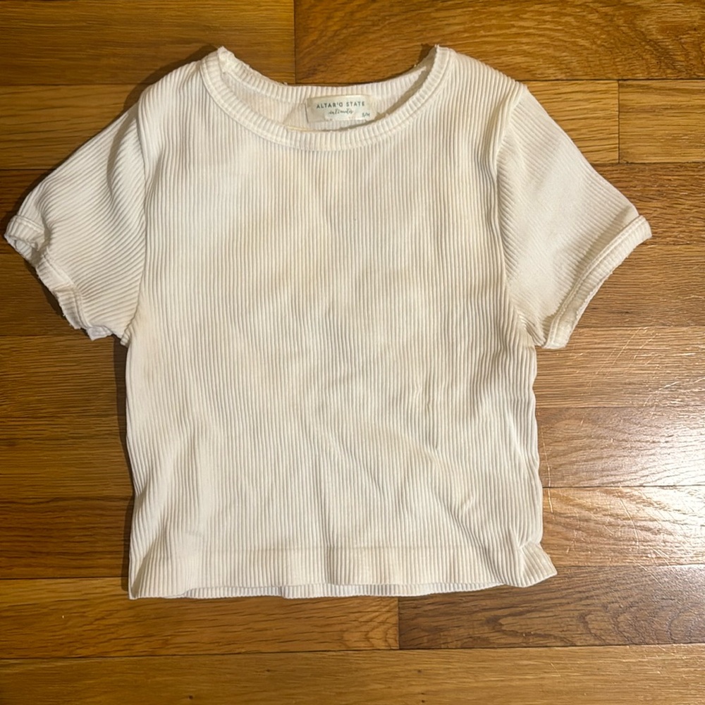 NWOT altar'd state basic white tee